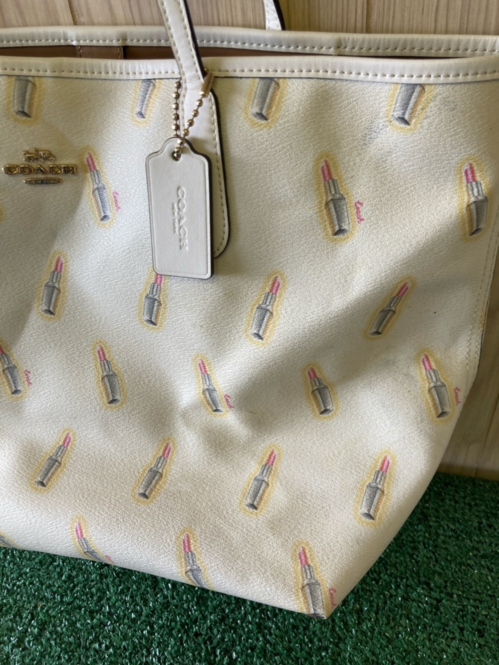 Coach City Tote Bag With Lipstick Print (OKPM-04-056) - Picture 2 of 15